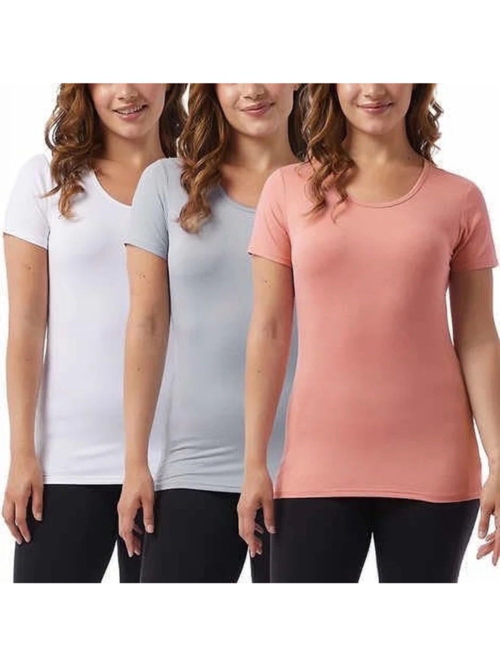 32 Degrees Ladies' Scoop Neck Short Sleeve Cool Tee, 3-pack